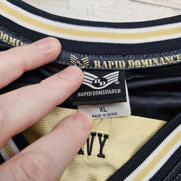 Rapid Dominance U.S. Navy Football Jersey Mens XL Vietnam Tonkin Veteran Embroid - Picture 4 of 9